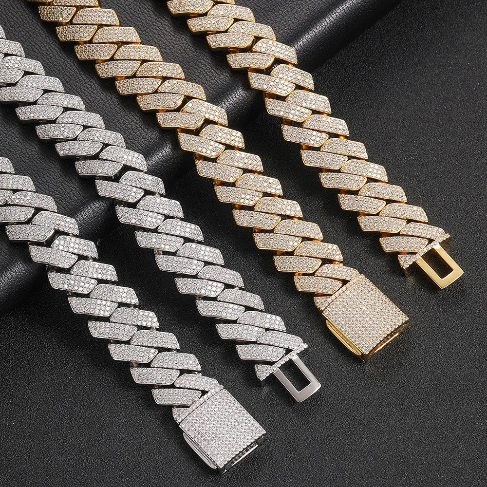 Johnny Dang Cuban Chain Diamond Necklace 40 ct 10K 2-Tone Gold 15mm 178 Grams