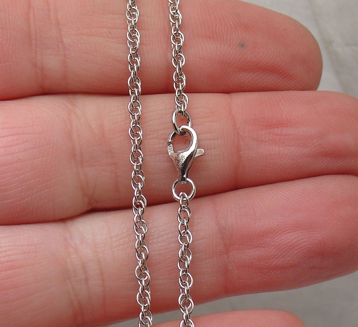 Technibond Twisted Oval Link Chain Necklace Anti-tarnish Real 925 Silver 18″ 24″