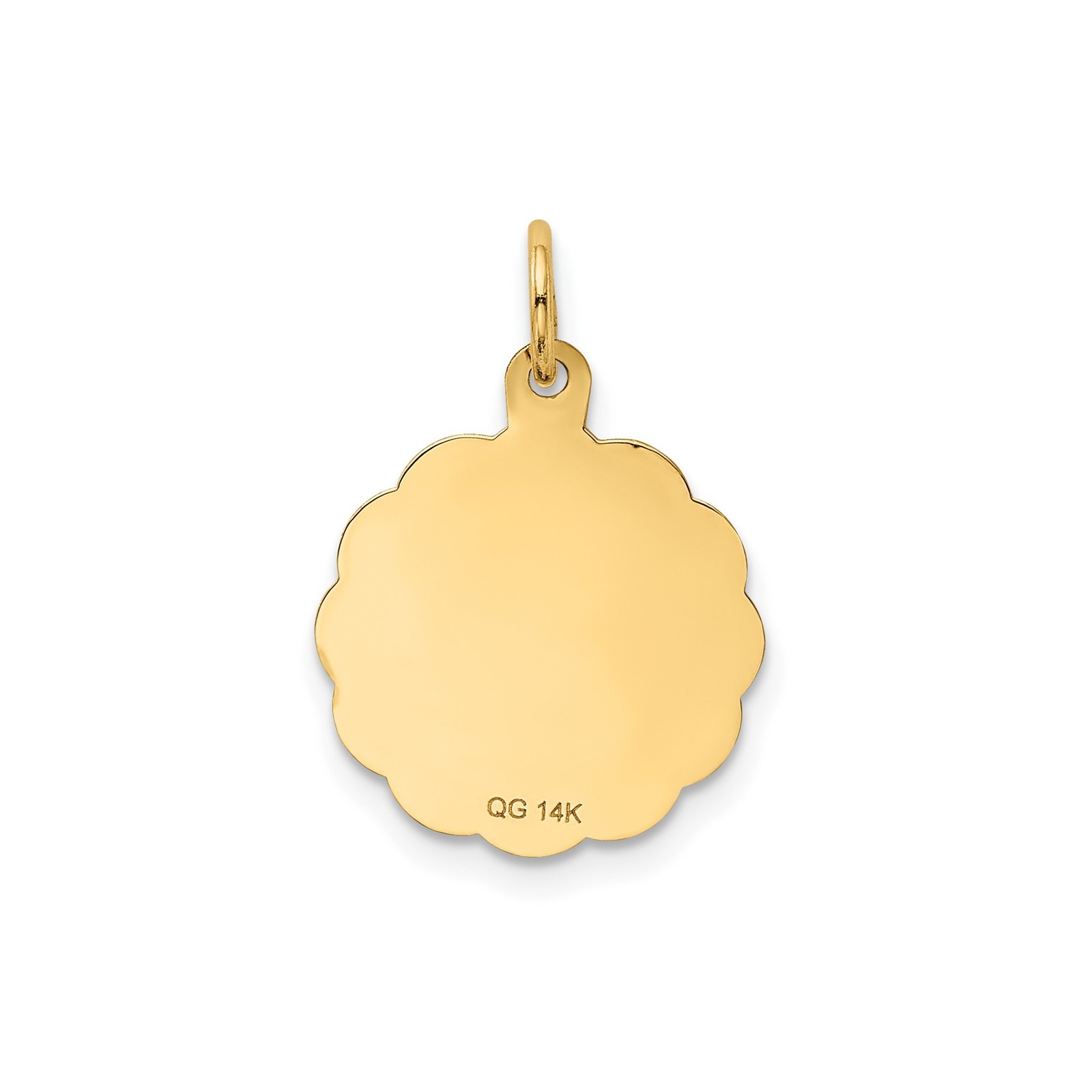 14k Yellow Gold I LOVE YOU MORE THAN YESTERDAY LESS THAN TOMORROW Engravable