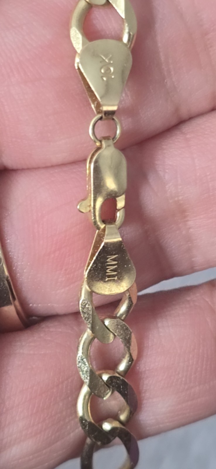 10k Figaro Solid Gold Necklace 46.38 Grams 30 Inches