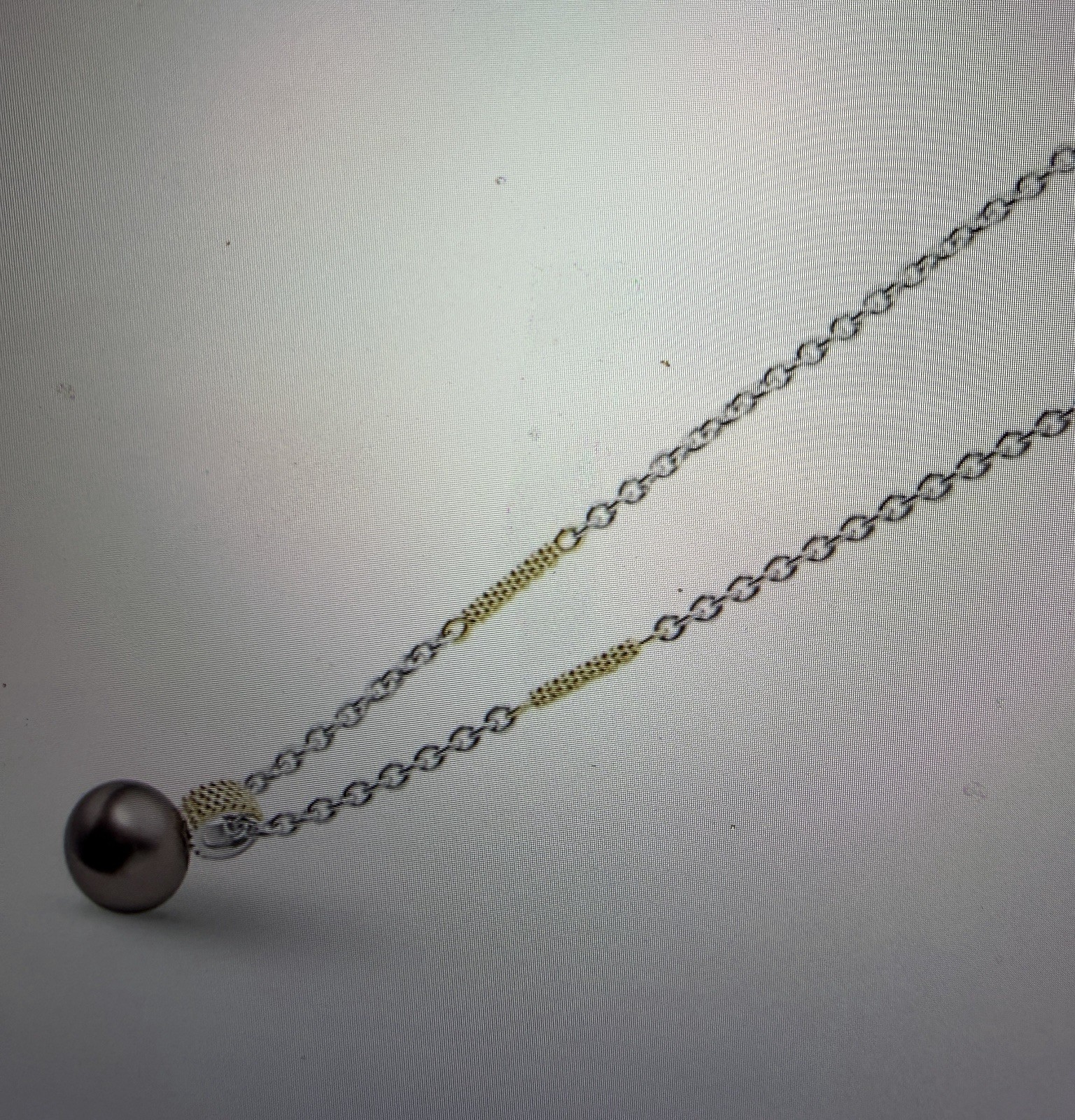 🆕LAGOS LUNA Two-Tone TAHITIAN BLACK PEARL Pendant Necklace