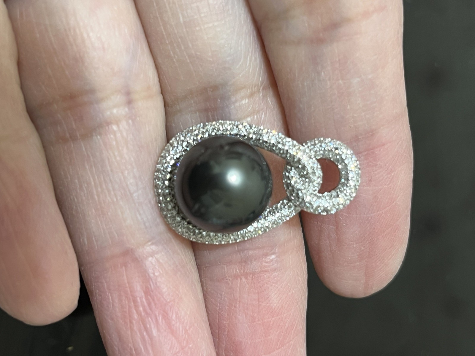 12mm Tahitian Natural South Sea Pearl Pendant Only With s925 accessories