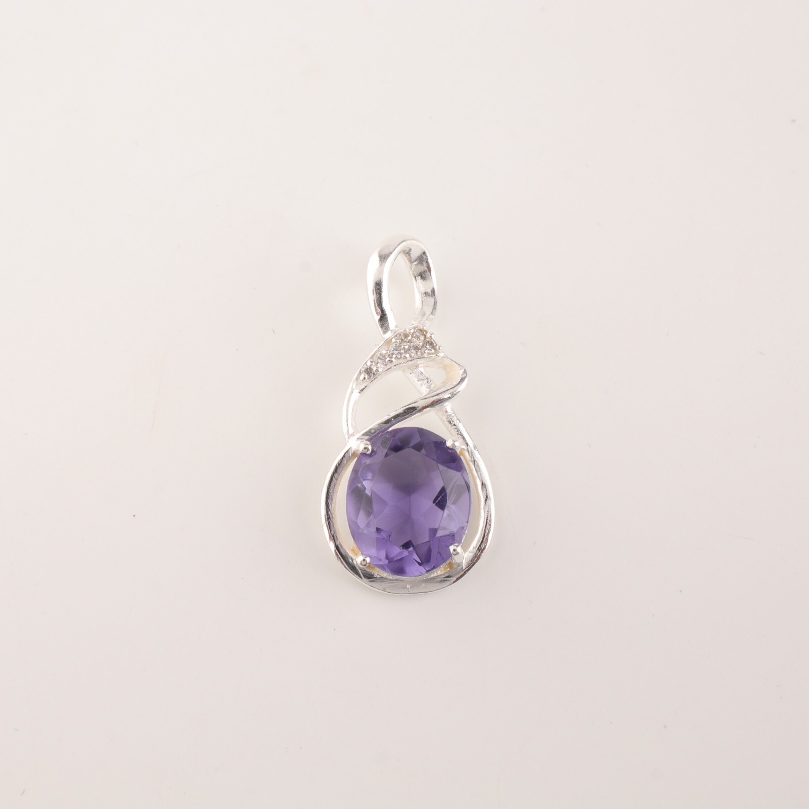 Iolite Gemstone 925 Sterling Silver Boho Jewelry Zircon Partywear Pendant1.22″