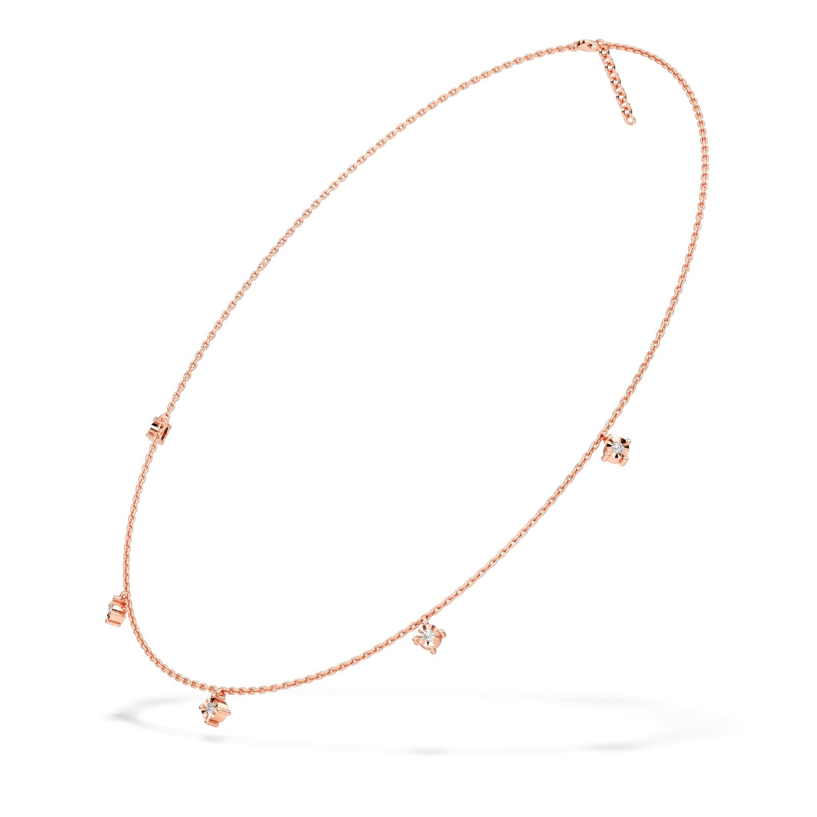 Elegant Diamond Drop Necklace 10K 14K 18K Gold Women’s Fine Jewelry Gift for Her