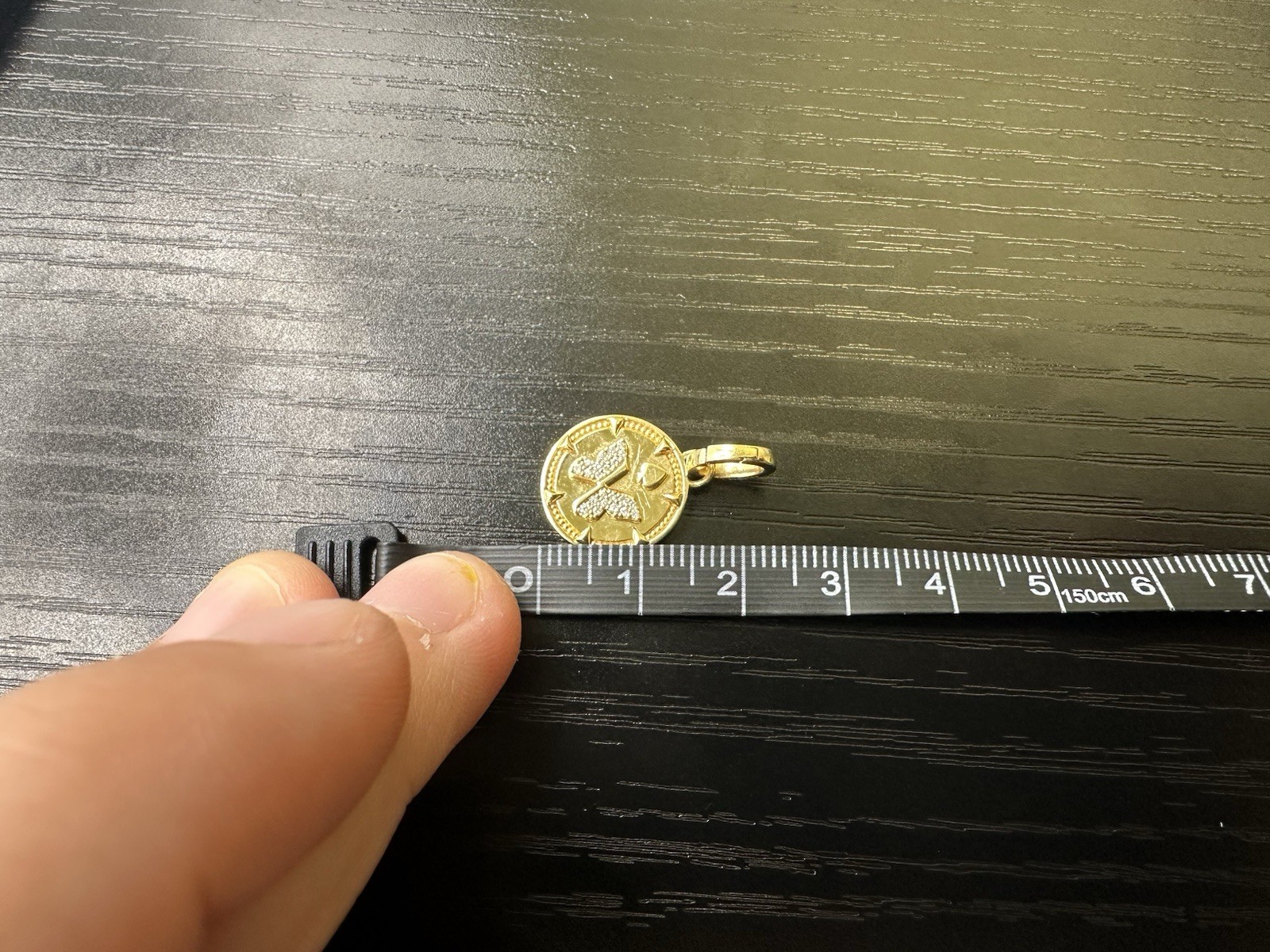 FoundRae Reverie Butterfly Baby Medallion 18k Yellow Gold Diamond -E76