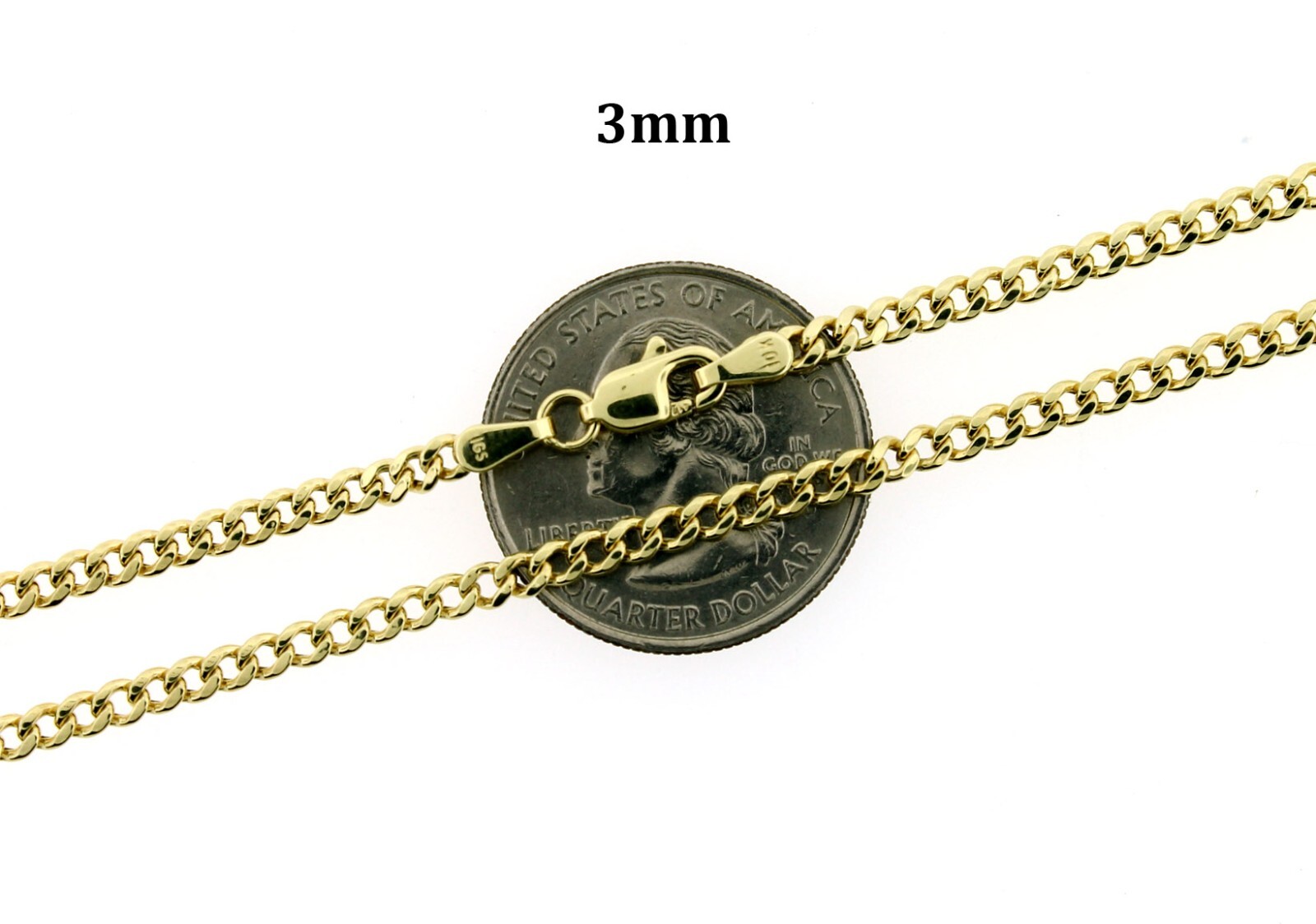 Real 10K Yellow Gold 3mm 4mm 5mm Miami Cuban Link Chain Necklace 16″-26″