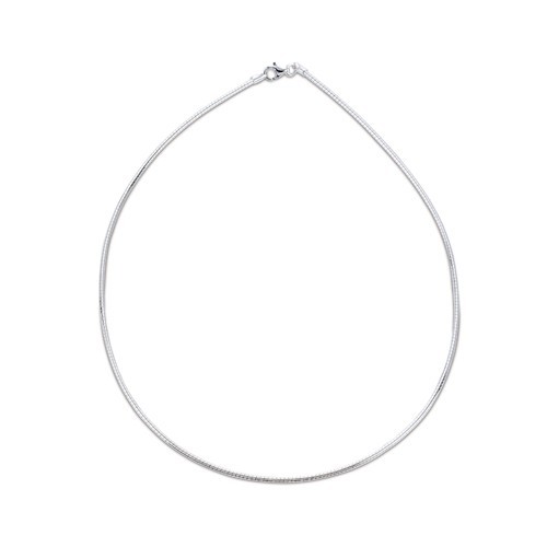 1mm SOLID STERLING SILVER 925 ITALIAN OMEGA LINK STYLE CHAIN NECKLACE JEWELLERY