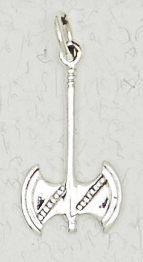 Tiny Labrys-.925 Sterling Silver Ancient Minoan Symbol of Womanhood Pendant