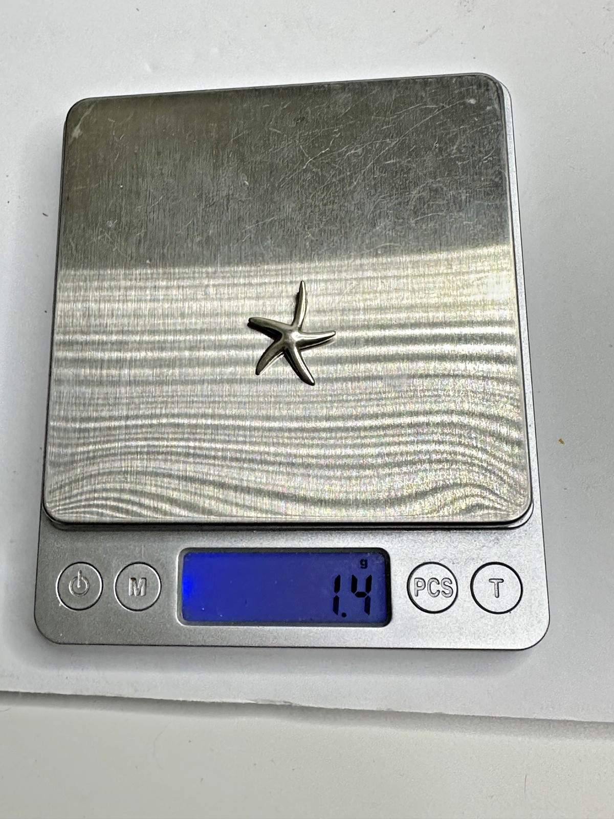 Sterling Silver Starfish Charm 925 Pendant Sea Life Beach nautical