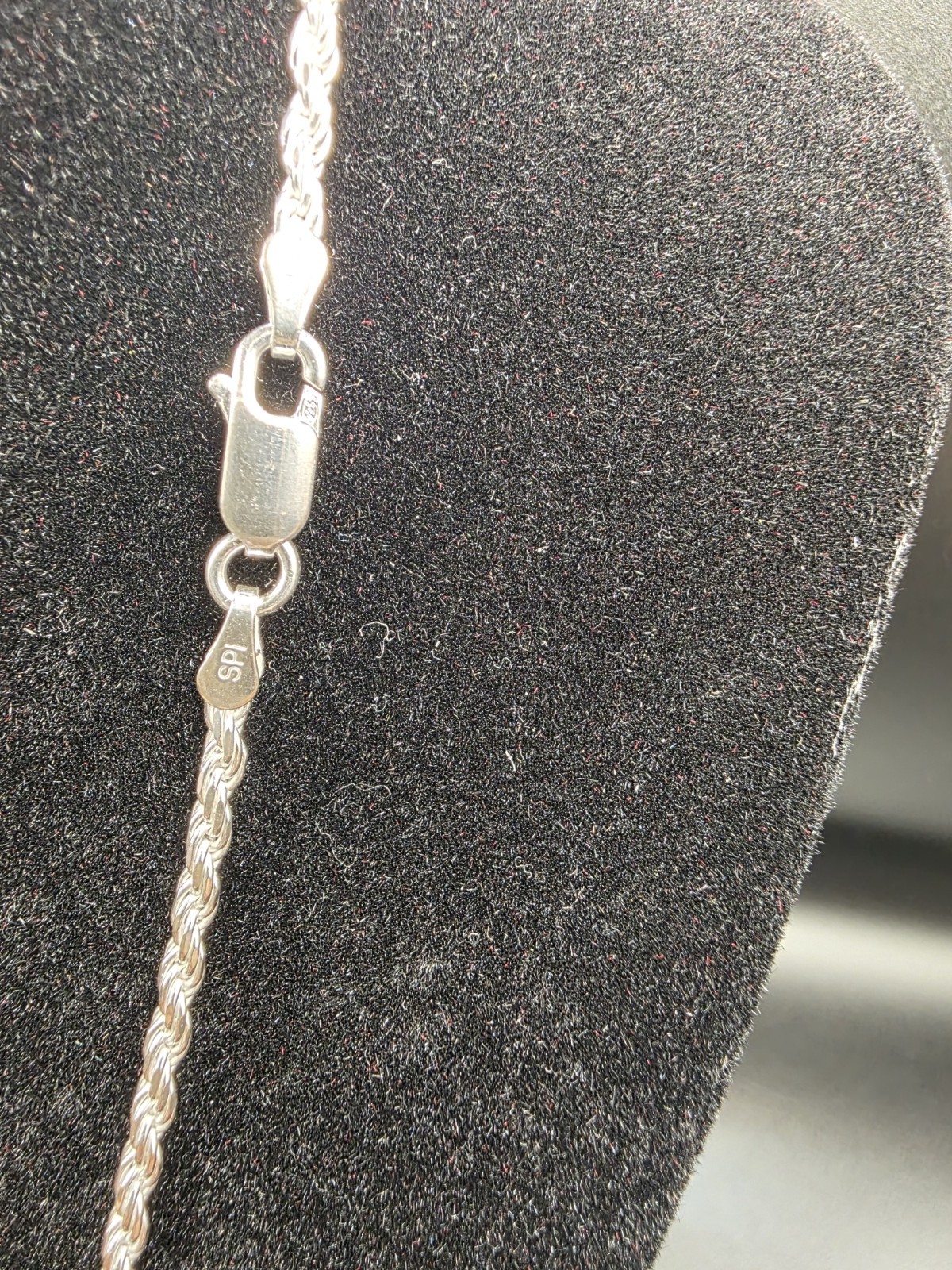 Sterling Silver 22-inch Rope Chain Necklace 11g