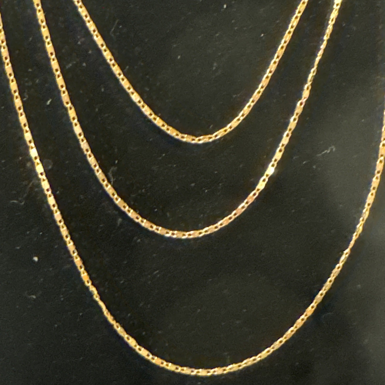 Yellow Gold Plated Necklace 80” Long Yes It’s Long, 10.268 Grams