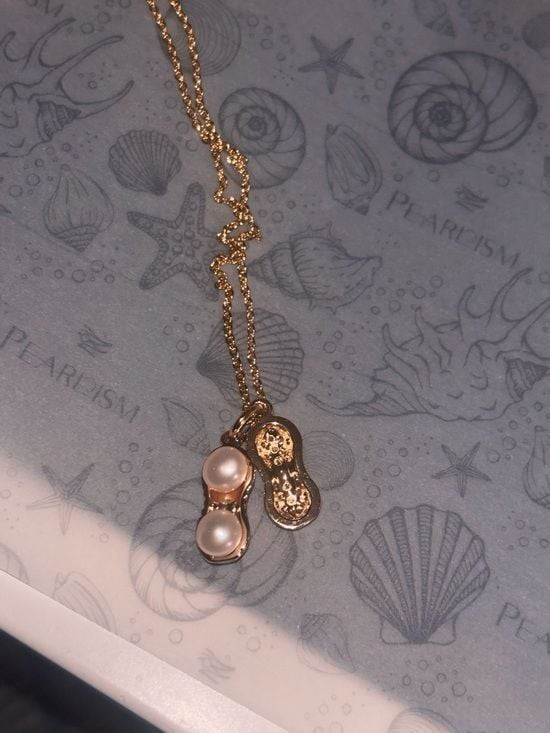 2 for $50 Pearl Peanut Pendant and 18” Chain
