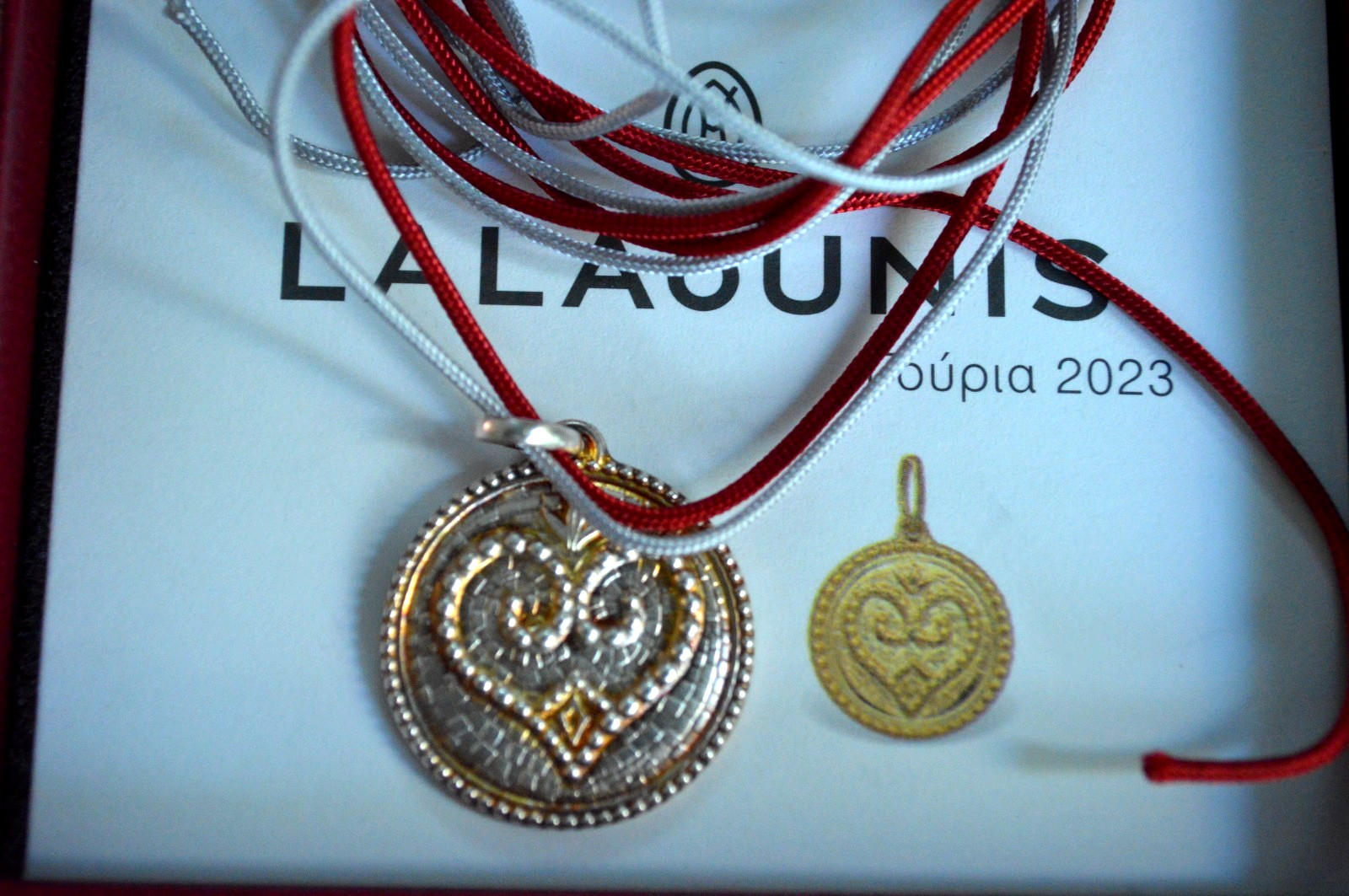 ILIAS LALAOUNIS LOVE SILVER 925 LUCKY CHARM PENDANT 2023 ORIGINAL PAPERS & BOX
