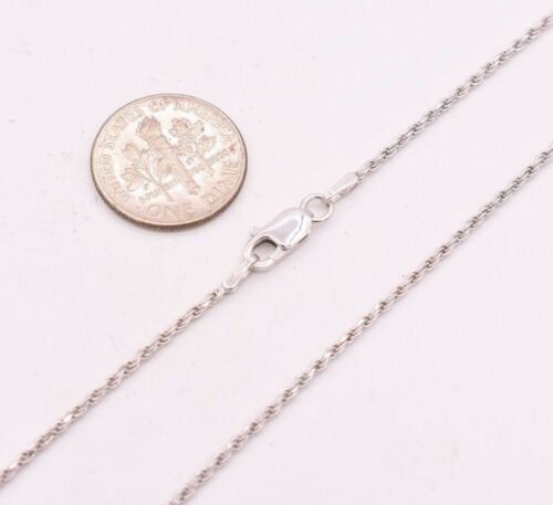 Tarnish-Free Diamond Cut Rope Chain Necklace Real 925 Sterling Silver ALL SIZES