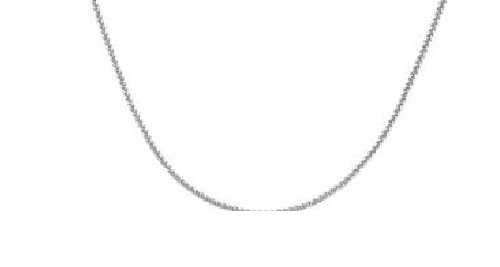 Platinum Diamond Cut Square Wheat Link Chain Necklace 1.4 mm 20″ 6.6 Grams