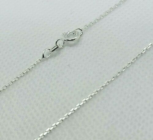 925 Sterling Silver Very Thin Fine Boston Link Chain Necklace 1mm 16″ 18″ 24″
