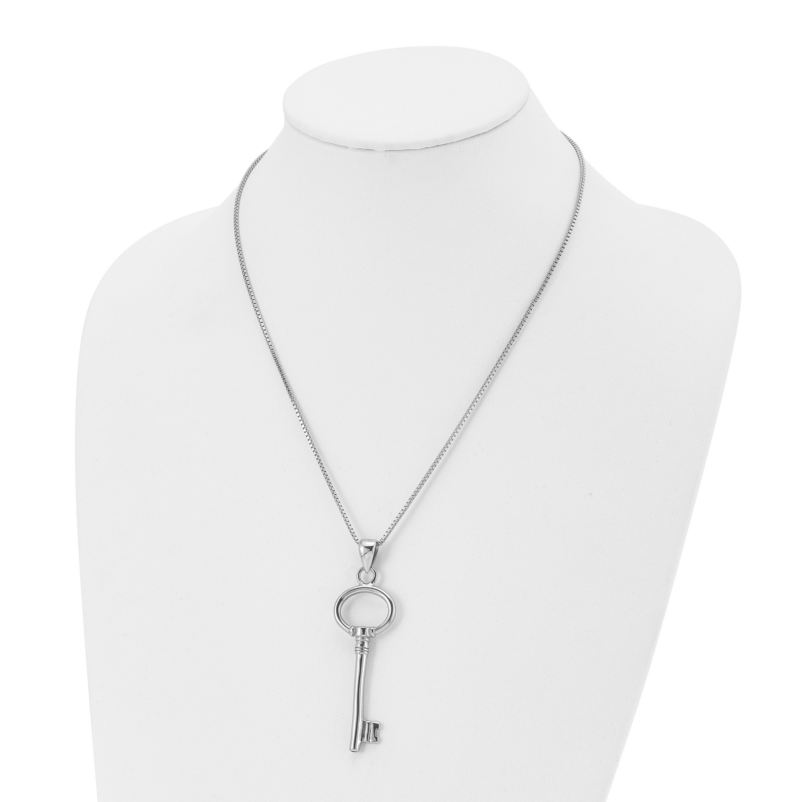 Stainless Steel Polished Key Necklace