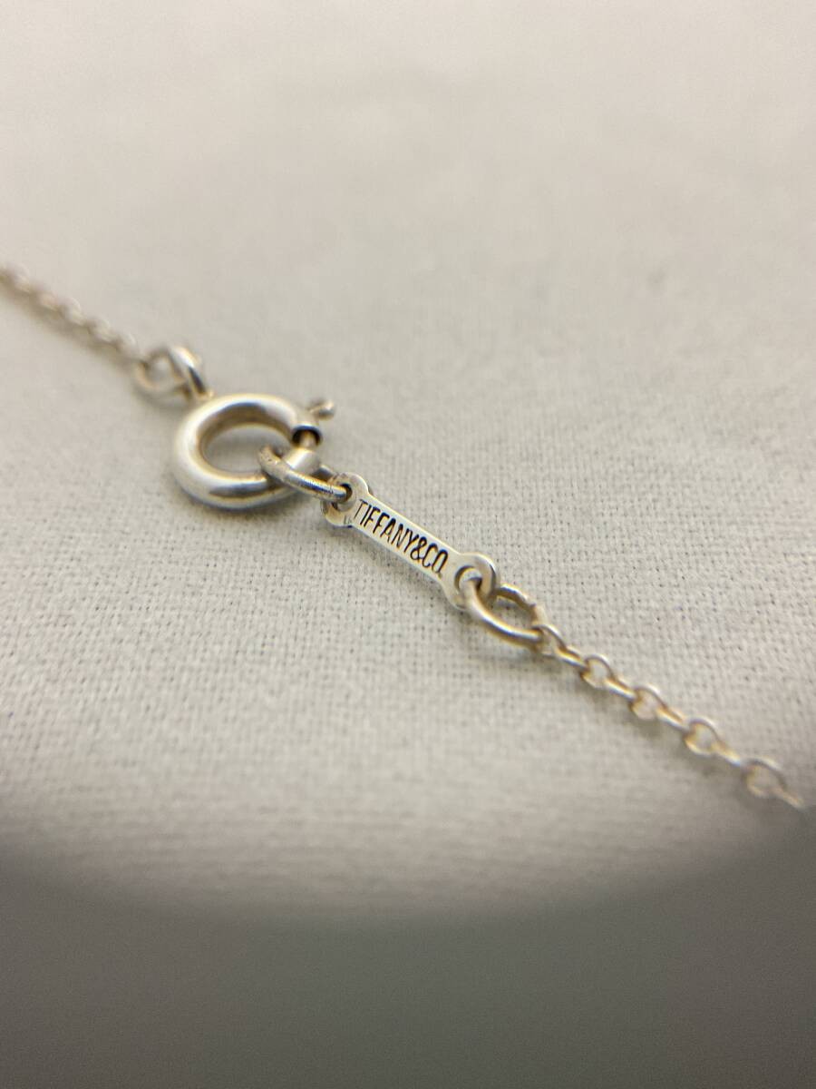 Authentic TIFFANY & Co Loving Heart Pendant Necklace Silver 925 Charm 17.3 in
