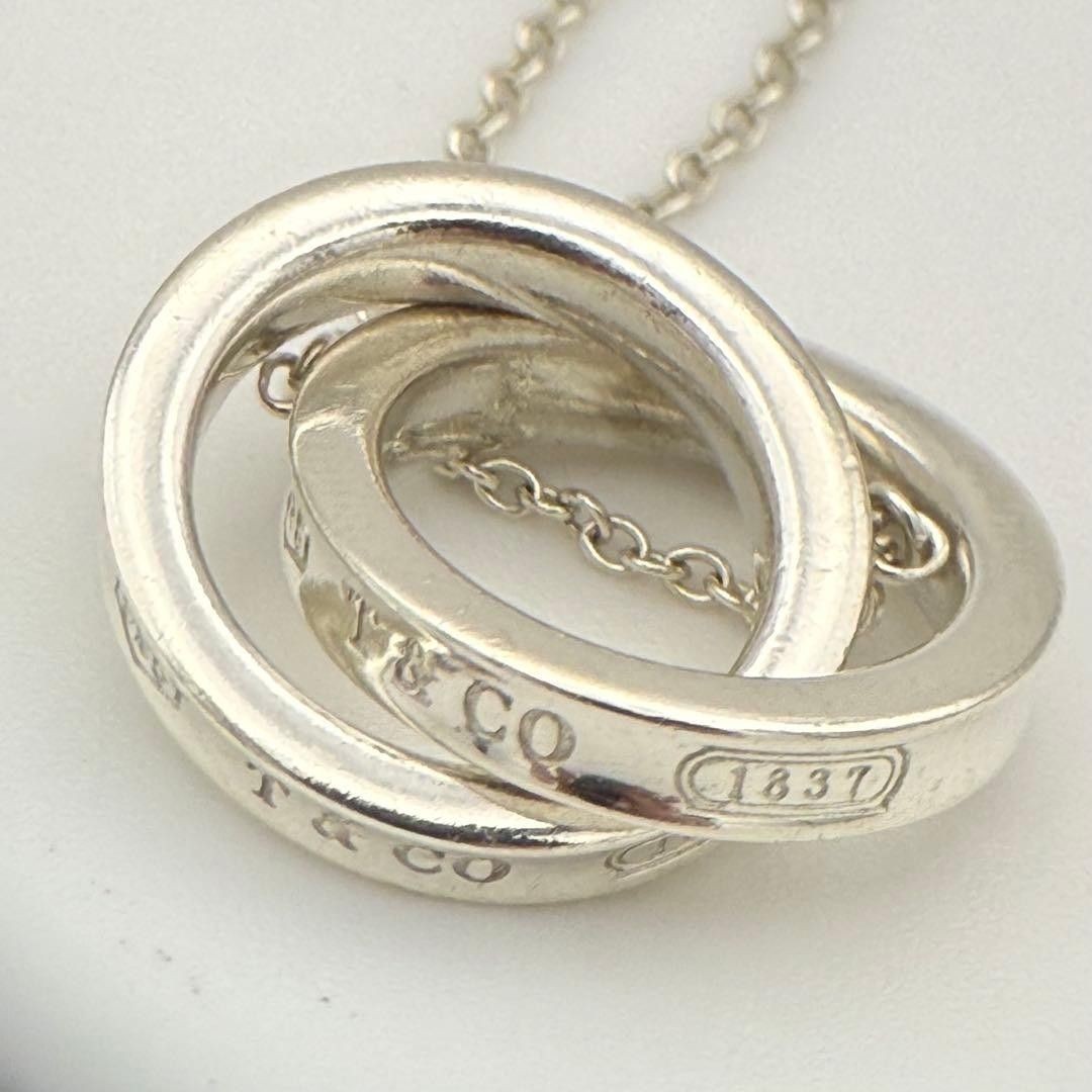 Tiffany & Co. 1837 Interlocking Necklace Circle Silver SV925 Accessories None