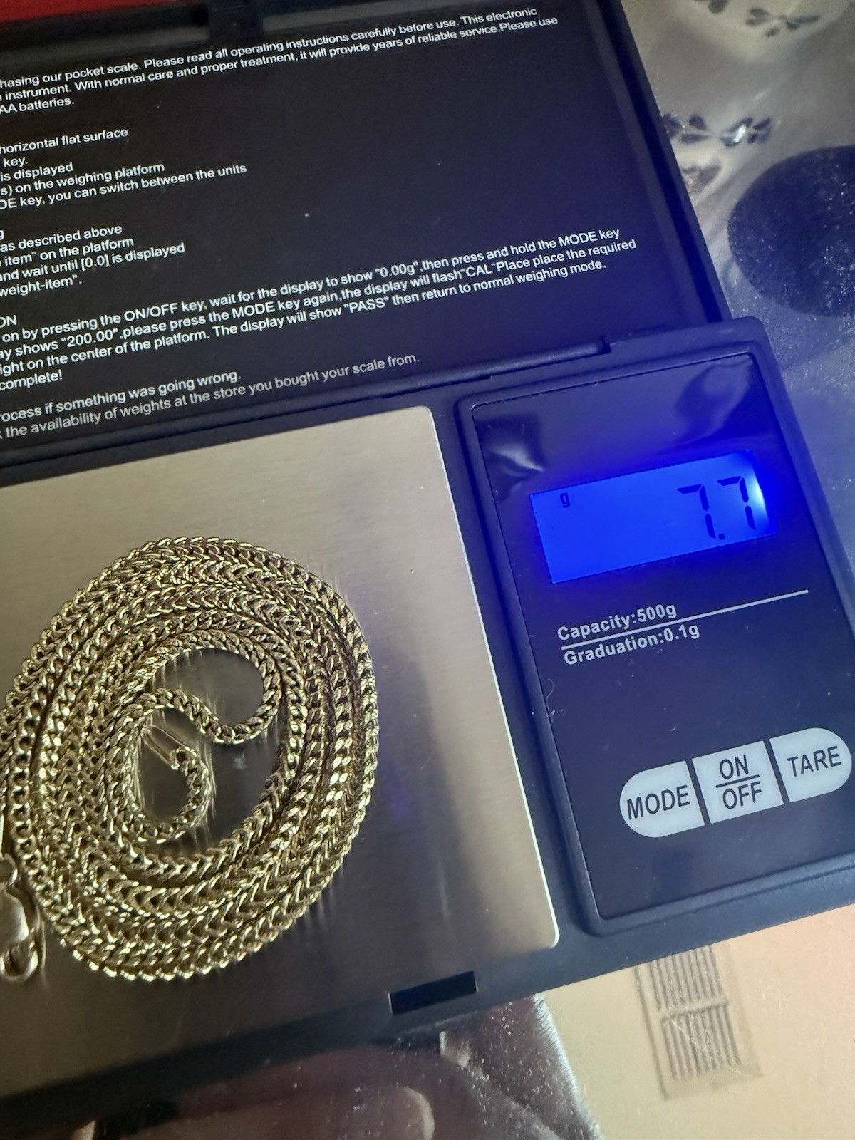 10k Solid Gold Franco 2.5mm Diamond Cut 22inch
