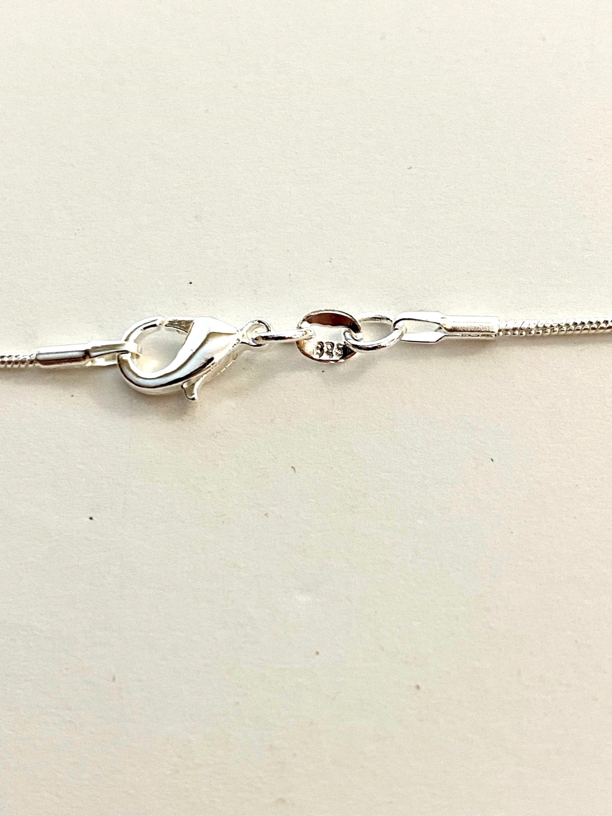 925 Sterling Silver 18″ 1mm Necklace Snake Chain w/Claw Clasp – lot of 2
