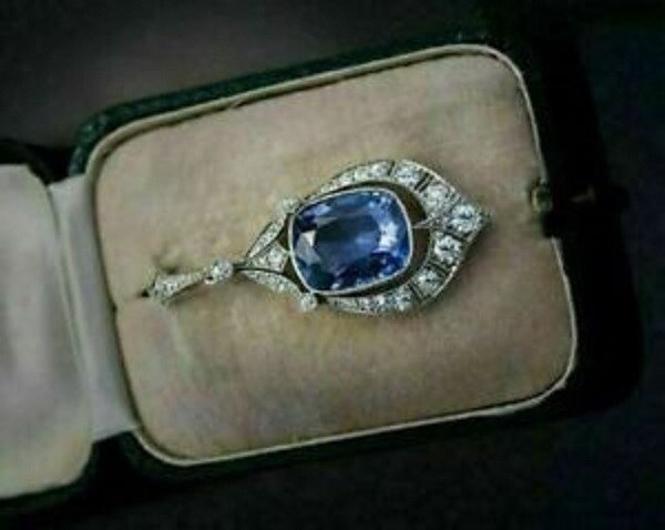 3Ct Cushion Cut Blue Tanzanite Pendant Necklace 14K White Gold Finish Free Chain