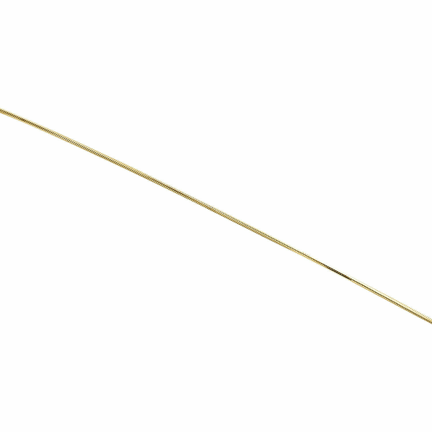 10K Yellow Gold 0.65mm Diamond Cut Round Snake Chain Necklace 16 – 24 Inch Women