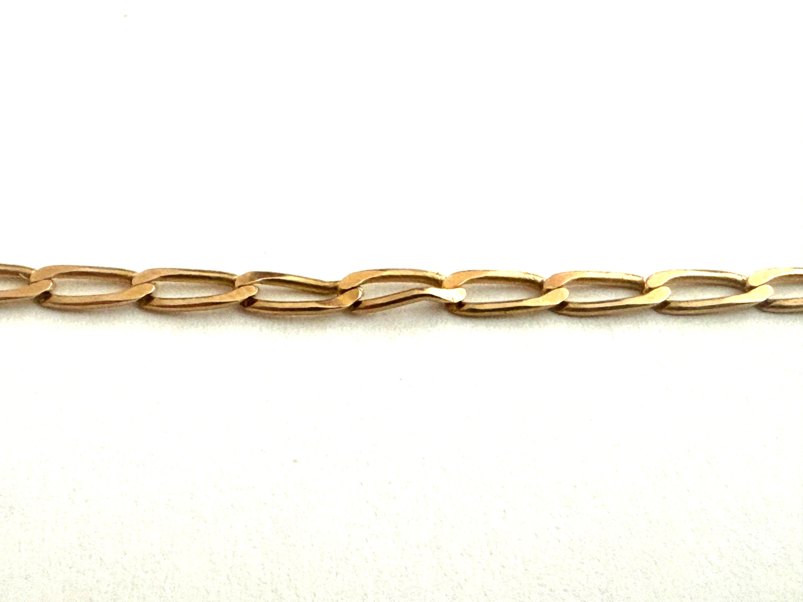 14k Yellow Gold Paper Clip Necklace