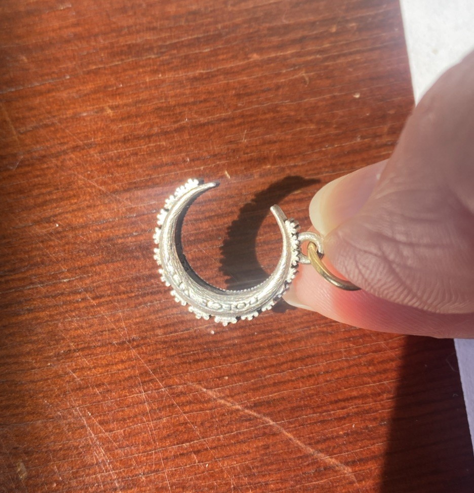 Erica Molinari Baby Pave Diamond Moon Charm