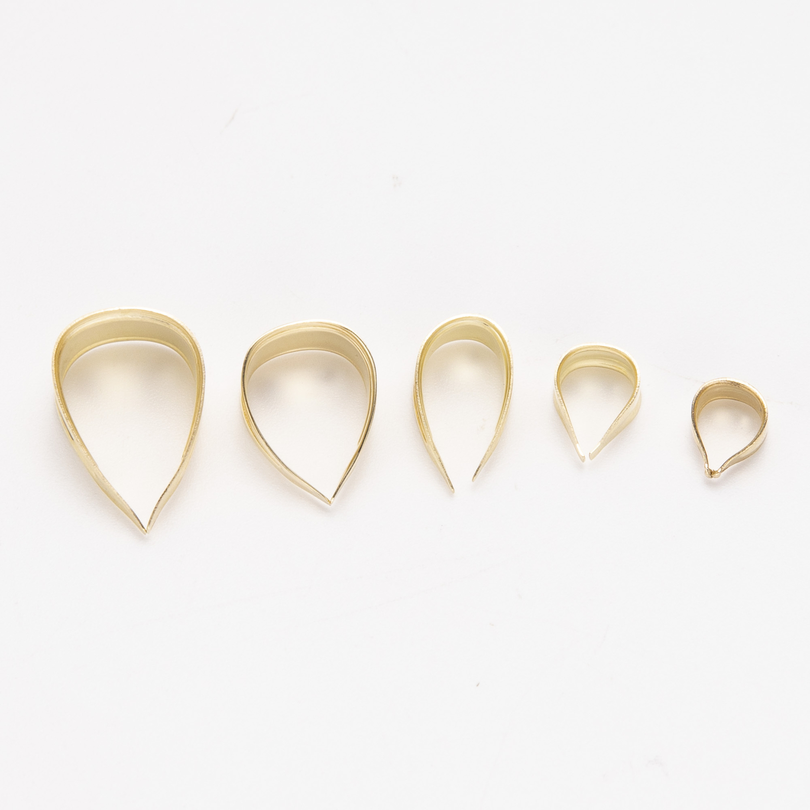 Solid 10K Gold Bail Hook For Charm Pendant 10K Yellow Gold