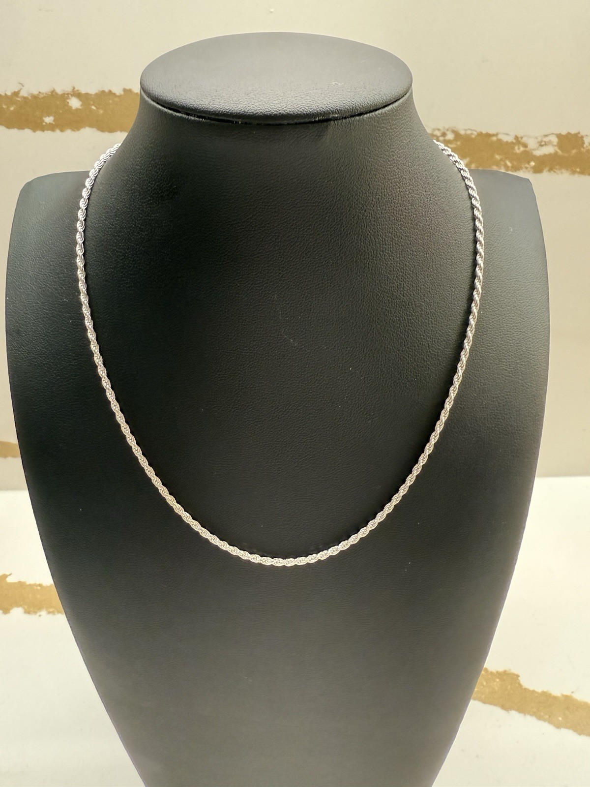 Giani Bernini Sterling Silver Diamond Cut Rope Chain Necklace 14” Necklace NWT