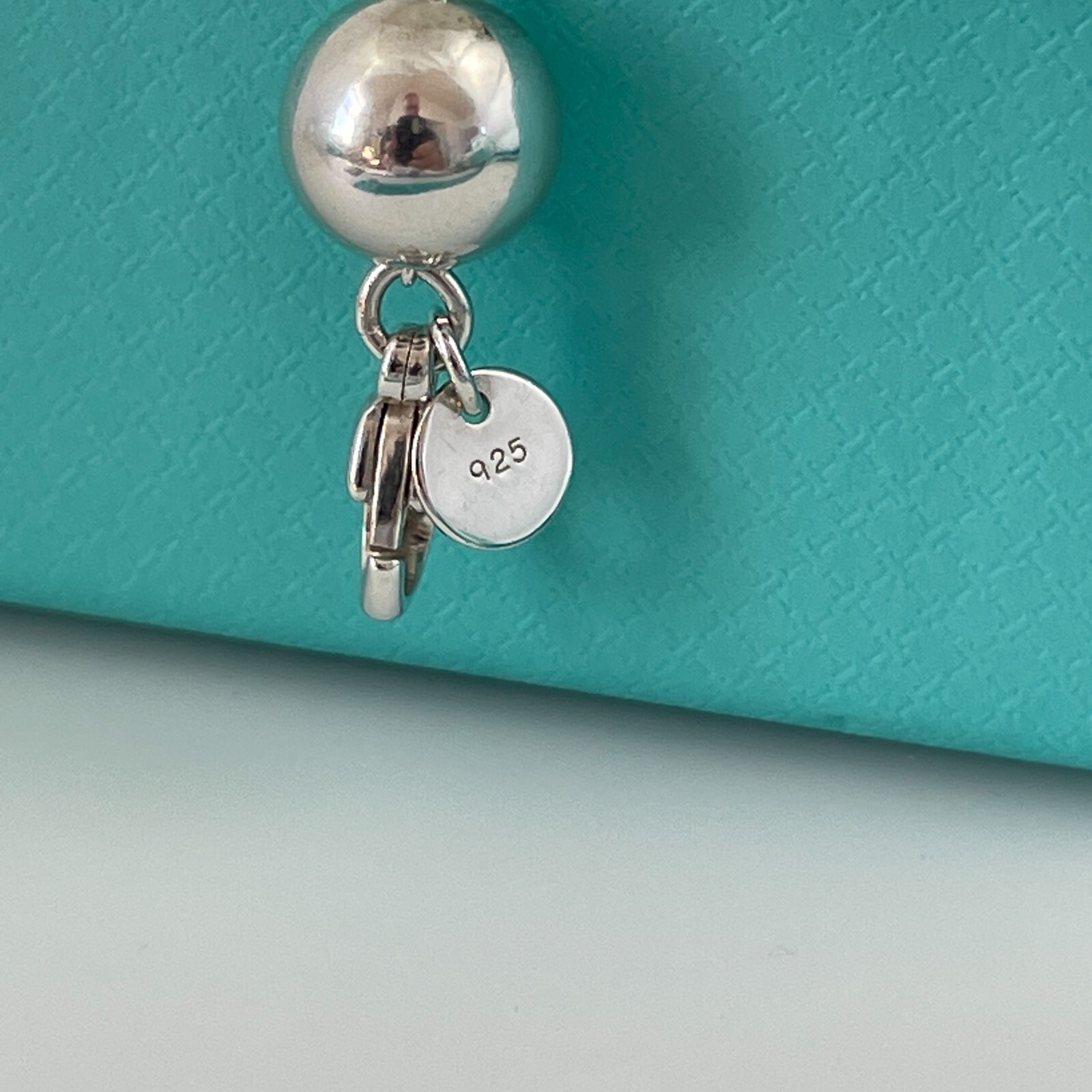 20” Mens Tiffany & Co HardWear Necklace 10mm Bead Ball in Sterling Silver