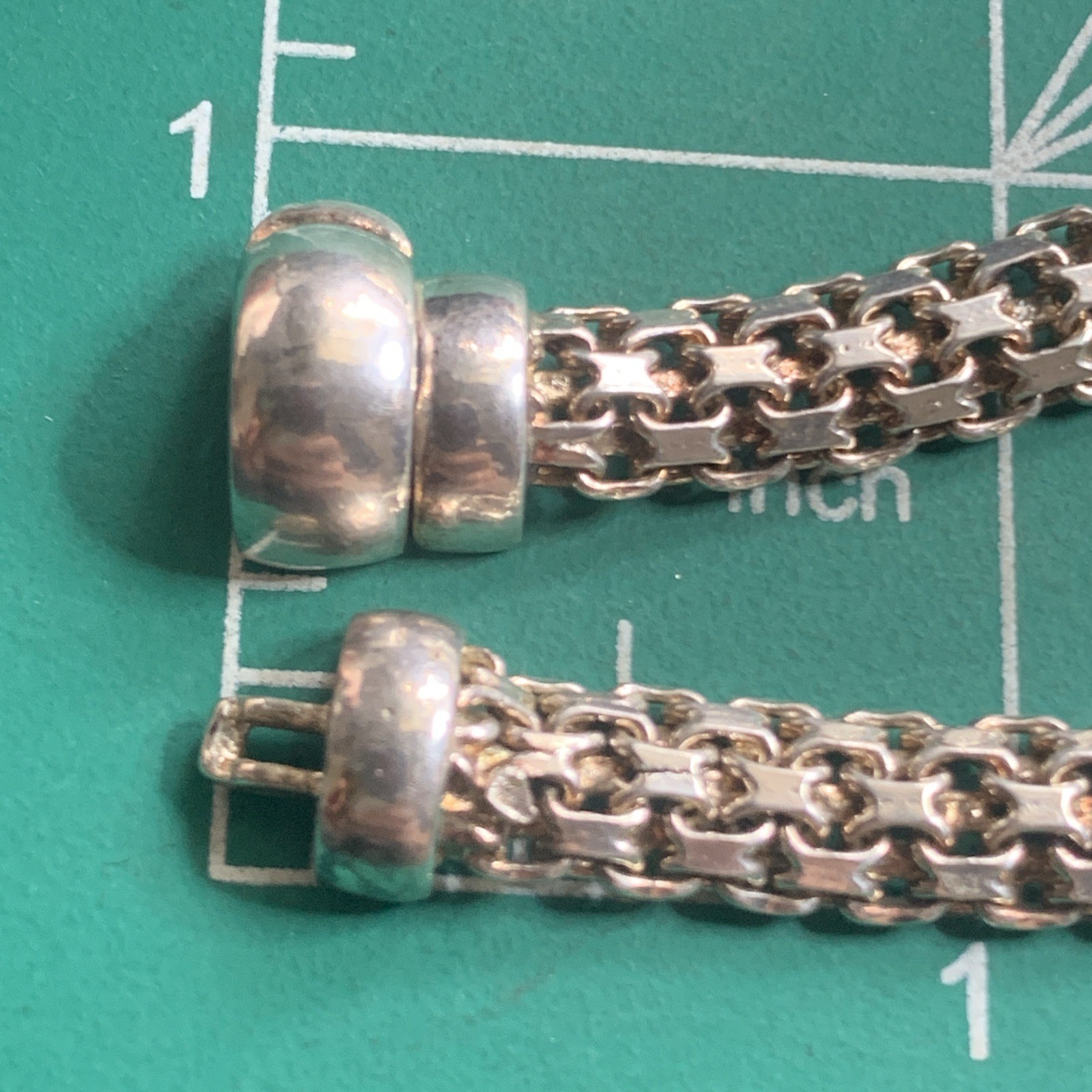 Sterling Silver 925 Lot Necklace LL67 Chain Male Armor Unique Mid Evil Heavy