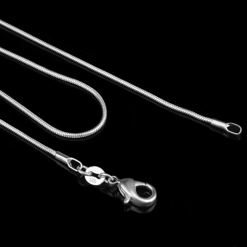 925 STERLING SILVER SNAKE CHAIN NECKLACE SHINY STAMP BRAND NEW NON-TARNISH