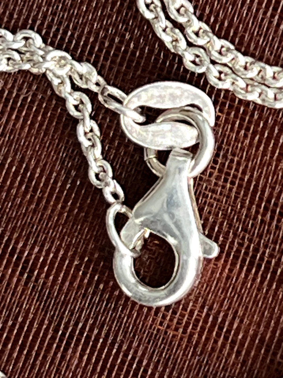 Solid Sterling Silver “925 ITALY” Necklace Abstract Pendant Male/Female/18″ L/6g