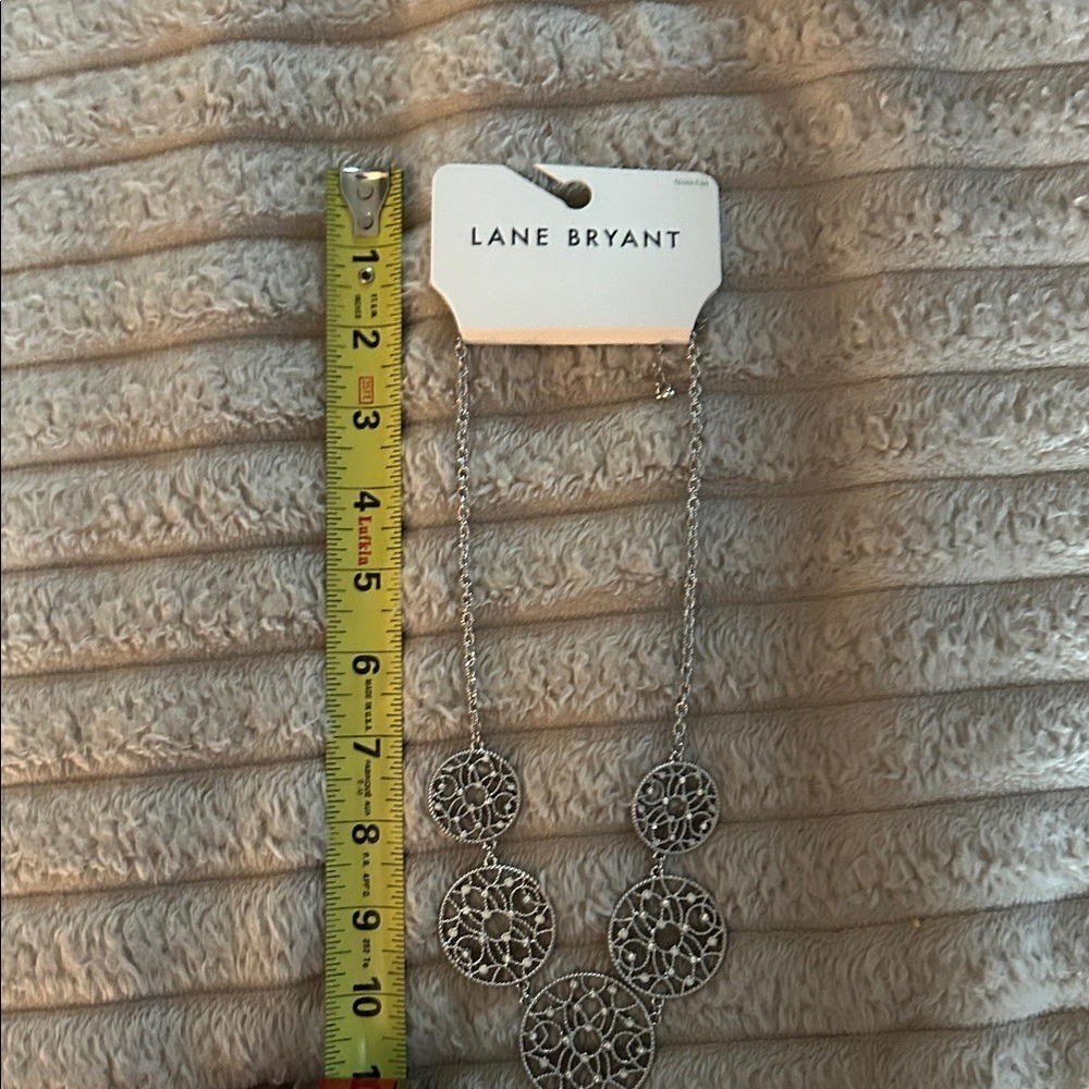 Lane Bryant Nickel Free Silver Necklace with Extender