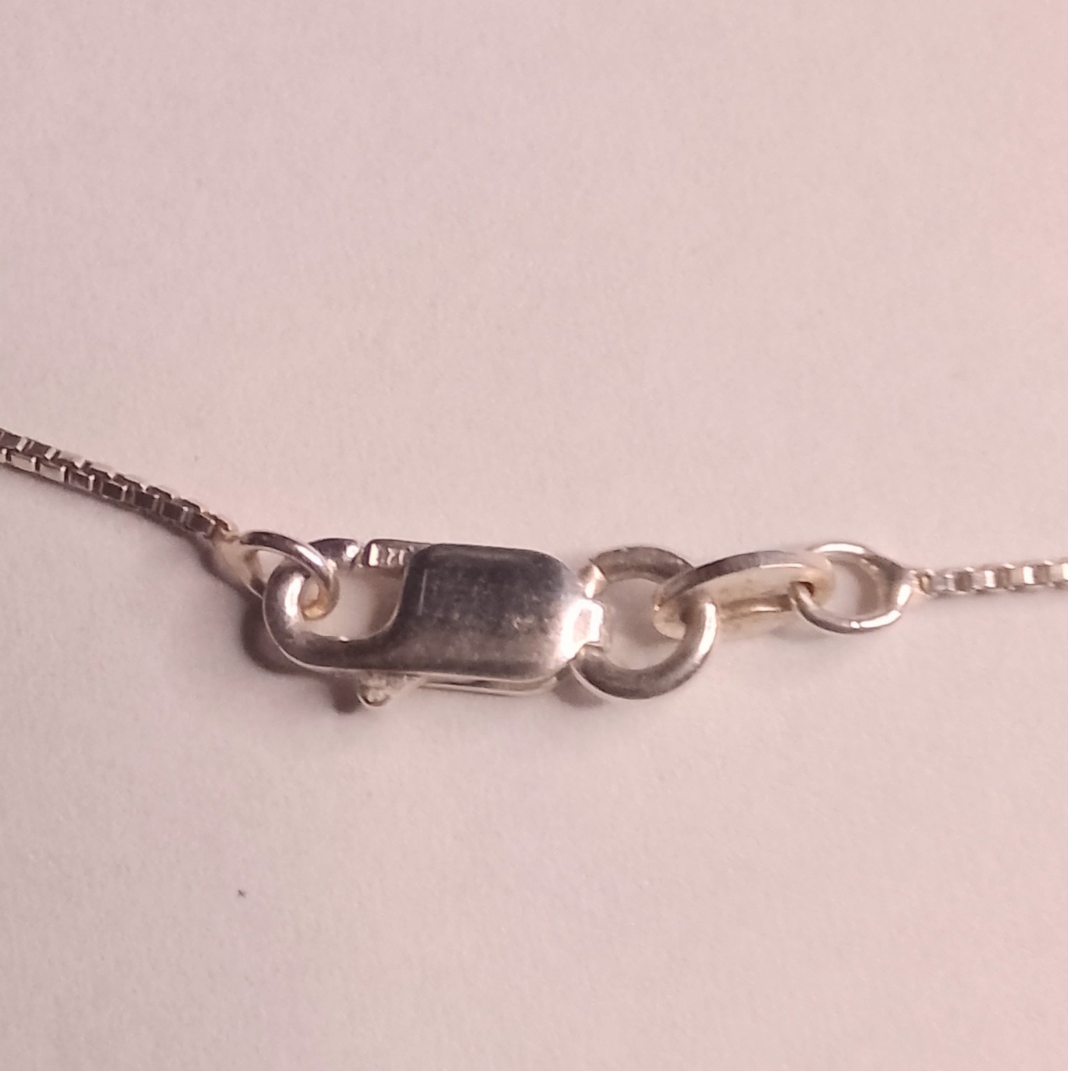 925 Sterling Silver Ribbon Twist Vertical Bar Pendant Necklace 18″ Dainty 4.82g