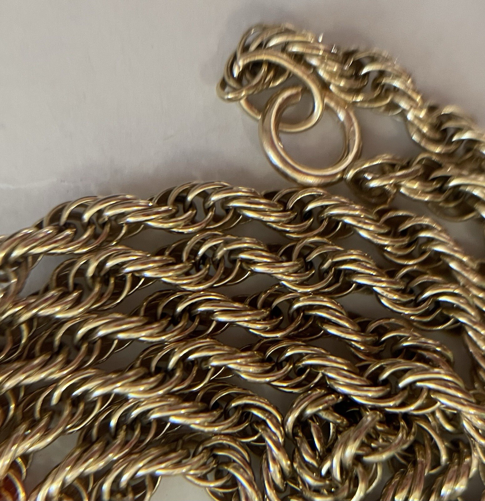 14K Yellow Gold 26” Chain Necklace Vintage 9.6 Grams Excellent