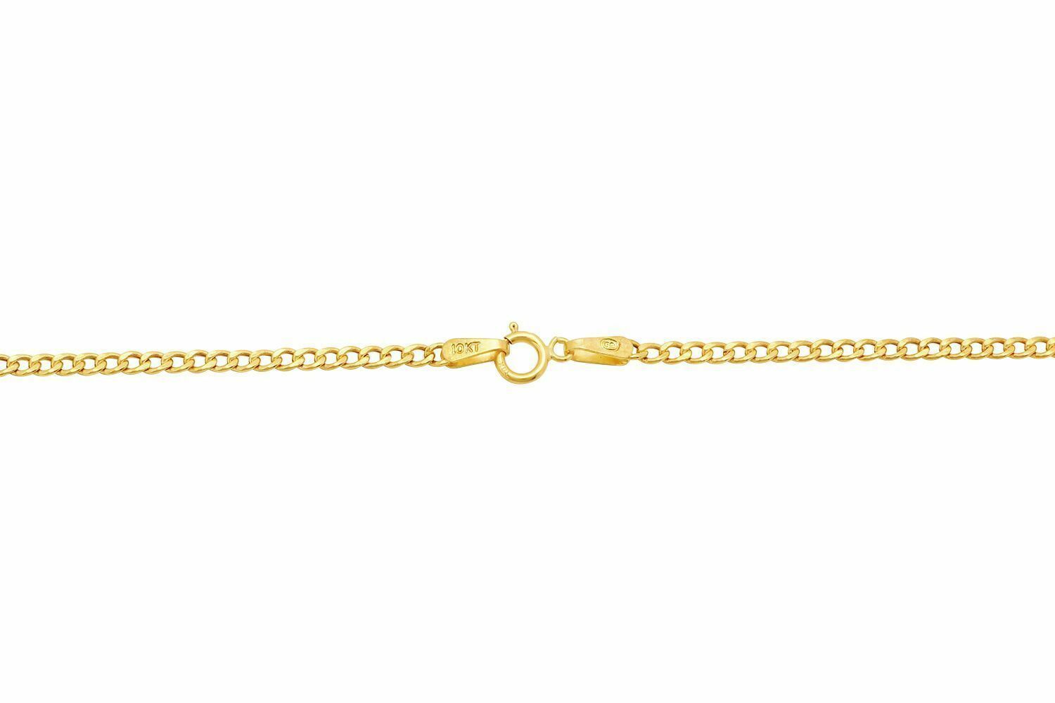 10k Yellow Gold Cuban Curb Link Chain Necklace 2mm-3.5mm Size 16″-30″ Hollow