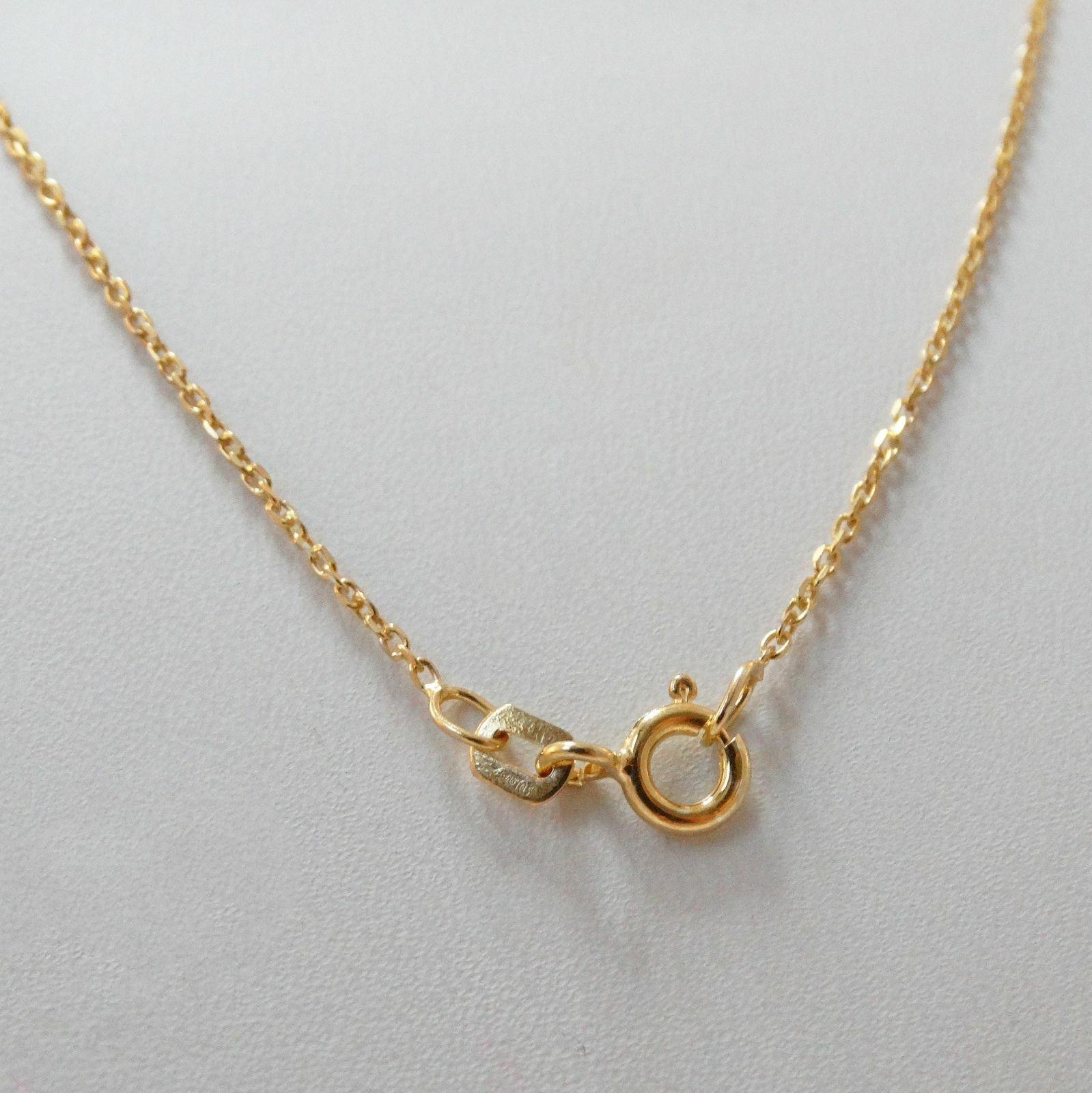 1.2mm Gold Plated 925 Sterling Silver Cable Rolo Chain -16″ 18″ Fine Thin Simple