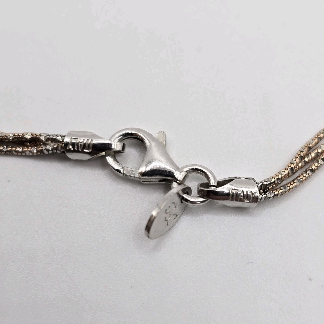 Honora 925 Italy Rose Gold Over Sterling Pearl Pendant Necklace 3 Strand 18″