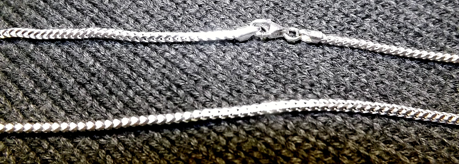 16″ Italian Solid Sterling Silver Franco Link Chain Necklace 925 Silver Chain
