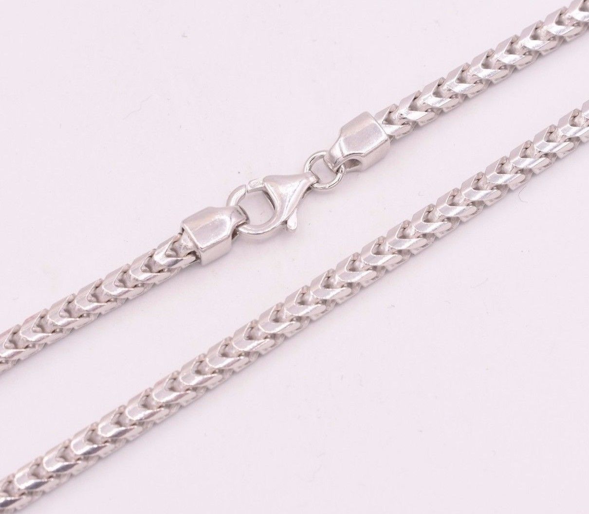 3.5mm Anti-Tarnish Solid Franco Chain Necklace Real 925 Sterling Silver ITALY