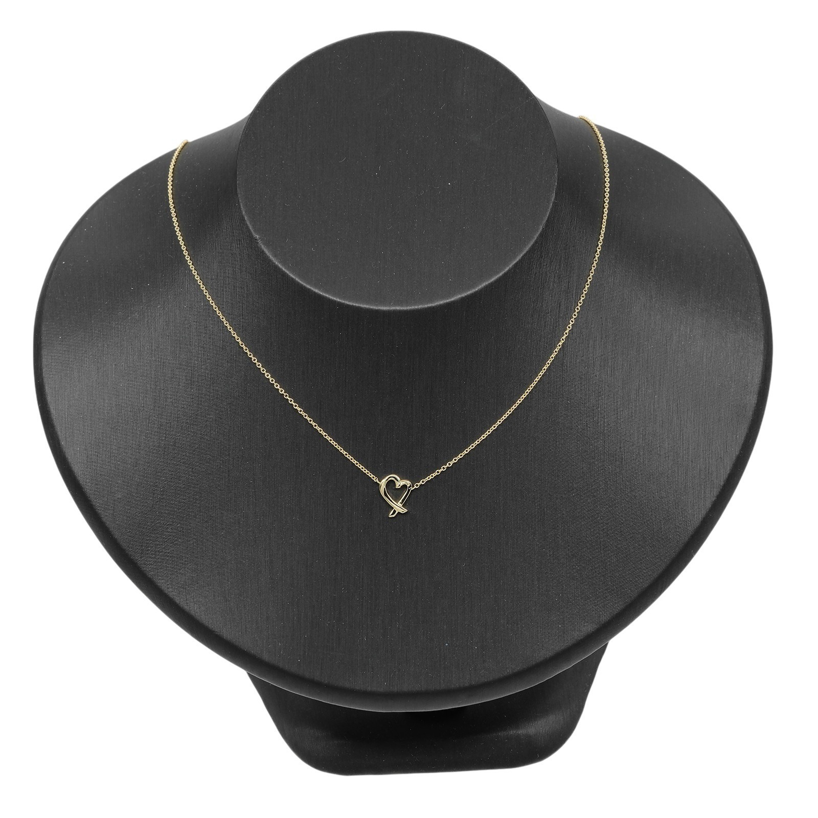 Tiffany & Co. Loving Heart 18K Yellow Gold Necklace 17.3in