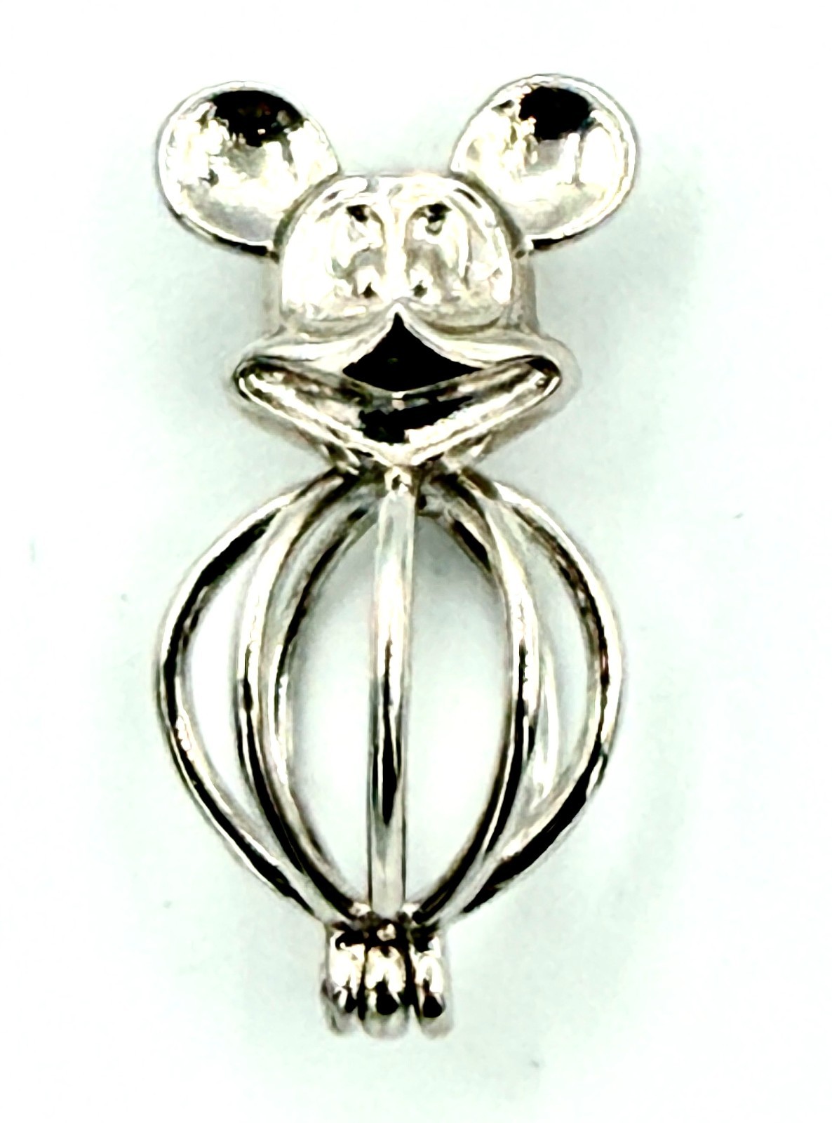 Sterling Silver Pearl Cage Pendant for Necklace Bracelet Nature Animals Insects