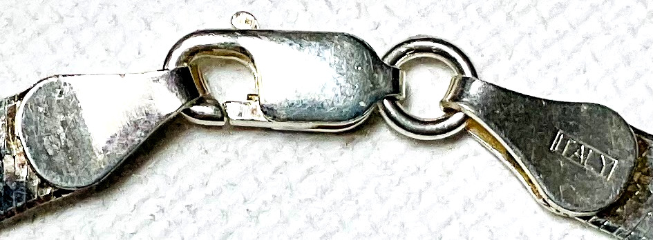 Sterling Silver 8″ 5mm Italian Herringbone Chain Bracelet