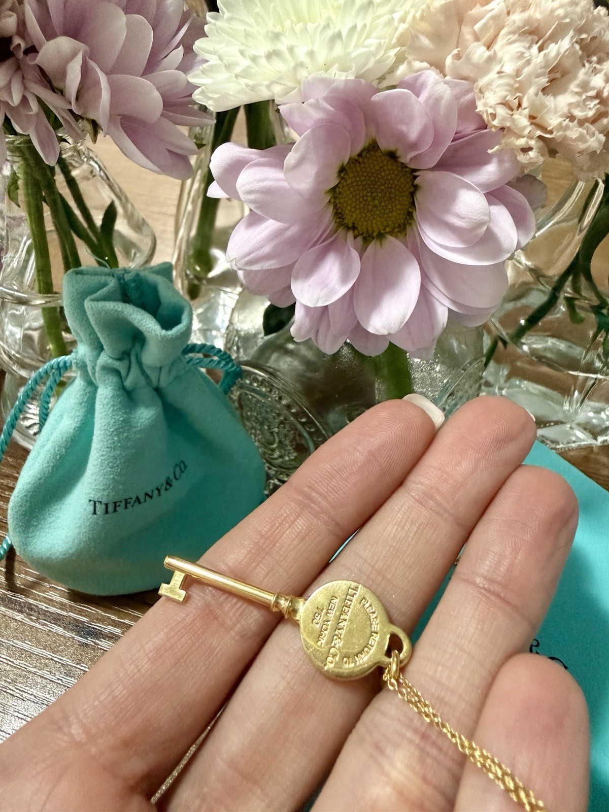 Tiffany & Co. 18k Gold ‘Return to Tiffany’ Necklace with Key