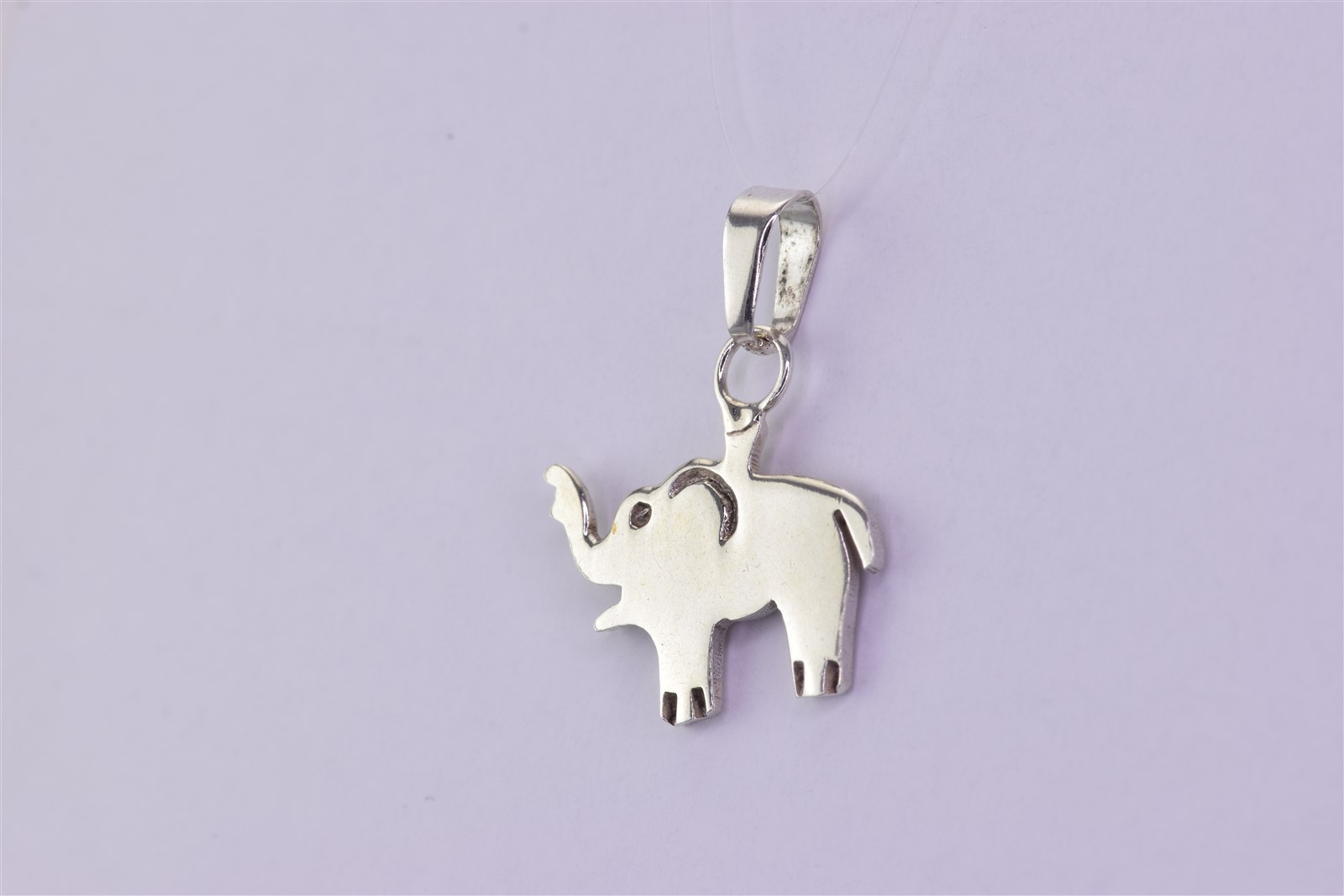 Taxco Sterling Silver 16mm x 16mm Solid Elephant Silhouette 925 Mex Pendant