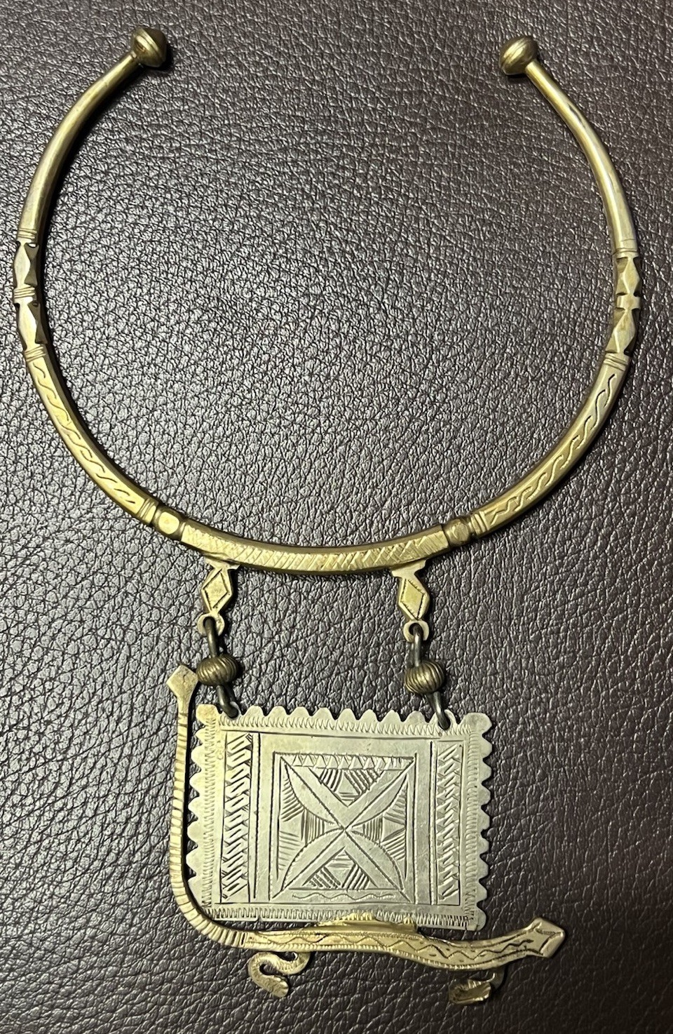 Modernist Choker Necklace Artisan Tribal Egyptian Serpent Revival Unbranded