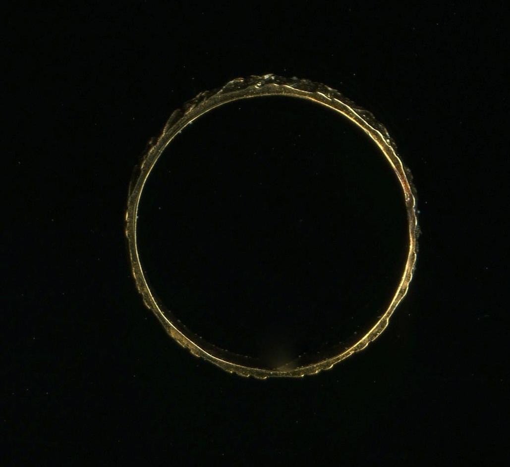 New 10K 12mm Solid Yellow Gold Simple Minimalist Ring Pendant Charm Pendant -SR